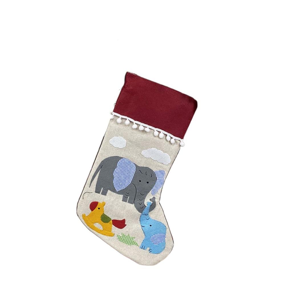 Santa Claus Large Candy Christmas Stocking Snowman Fireplace Christmas Stocking  Car