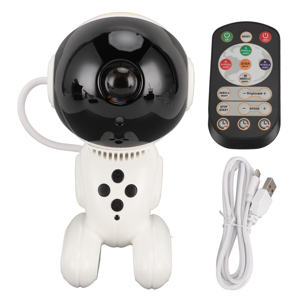 Roboter Sternenlicht Projektor Astronaut Weltraum Nachtlicht mit Weißem Rauschen Timer App Steuerung für