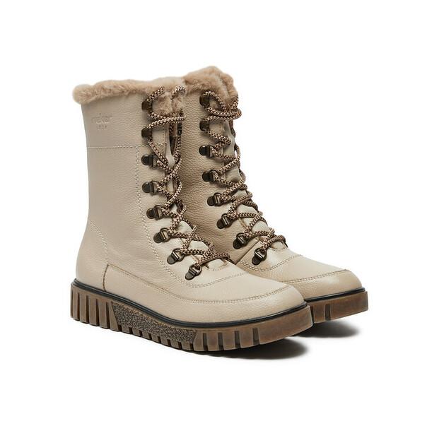 Rieker Y3405-60 Beige Ankle Boots