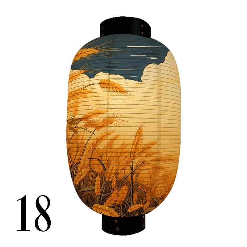 

Фонарь в японском стиле с узором из пшеницы, бумажный фонарь, ресторан, суши, кухня, декор, рекламный знак, декор для вечеринки 25x40cm
