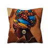 Retro Ethnic Style African Women Cotton Linen Decorative Pillowcase Home Sofa Square Pillowcase Almofadas Decorativas 45X45Cm