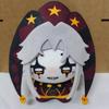 10cm Harlequin Cotton Doll Plush Keychain Handmade Stuffed Toy Bag Charm Creative Holiday Gift Decoration
