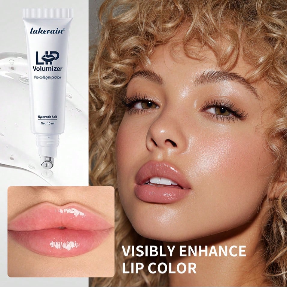 Instant Plumping Lip Oil, Hyaluronic Acid Lip Plumping Essence, Long-Lasting Moisturizing Glossy Lip