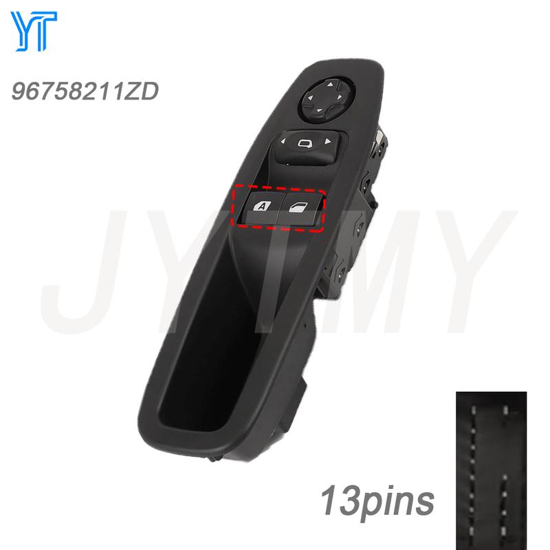 For Peugeot 208 2012-2015 Front Left Electric Power Window Control Switch Glass Adjust Lifter Button Car Accessories 96758211ZD