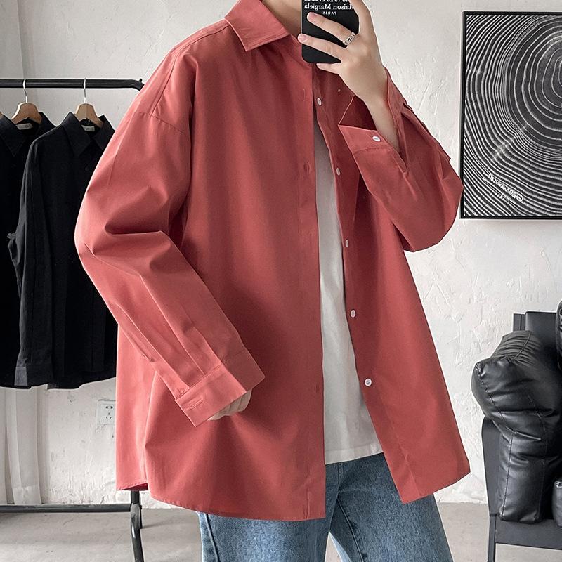 2026 Men Oversize Shirts Spring Men Preppy Shirt Unisex Woman Casual Street Fashion Blouses Streetwear Men Clothing