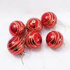 6-piece Red Christmas Ball Decoration Prop