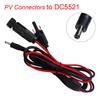 Solarpanel-Stecker auf DC5521 DC7909 Adapter 14AWG/16AWG Kabeldraht PV-Panel Steckerkabel Batterieverkabelung Solar-Verlängerungskabel