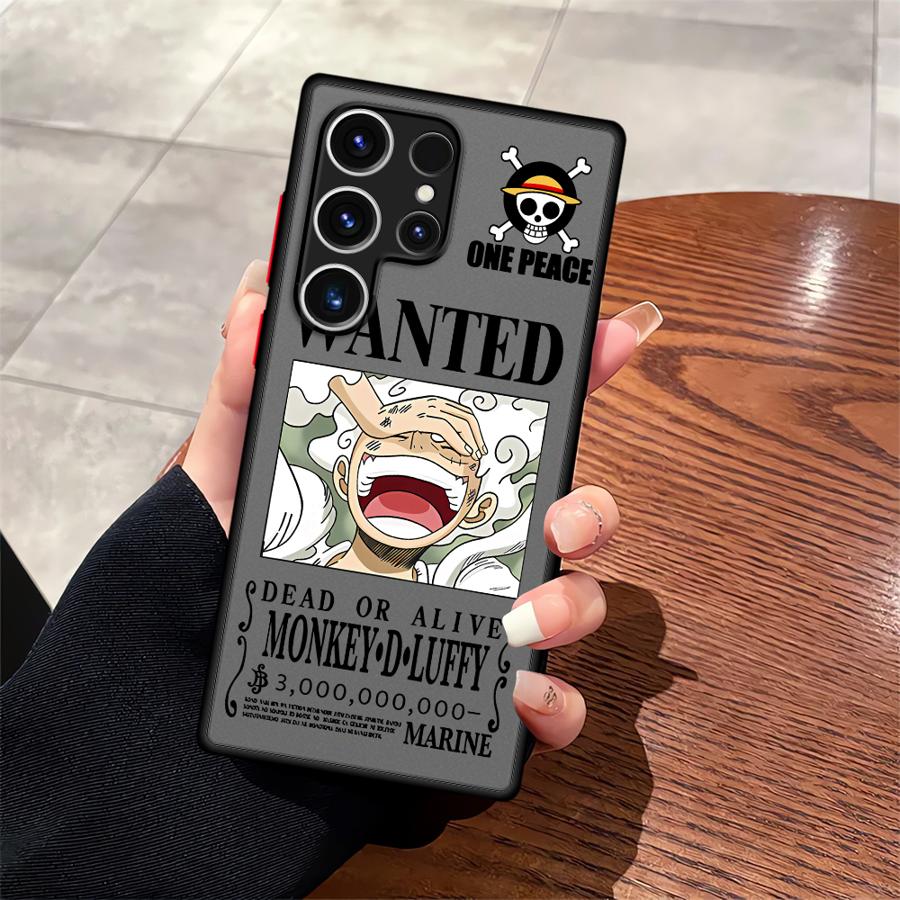 Anime One Piece Luffy Back Phone Cover Case for Samsung Galaxy S24 FE S20 S10 S21 S22 Plus S23 Ultra S9 S25 Edge