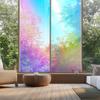 Holographic Clear Window Film Iridescent Dichroic Vinyl Decorative Glass Sticker Self-Adhesive Rainbow Cellophane DIY Home Decor