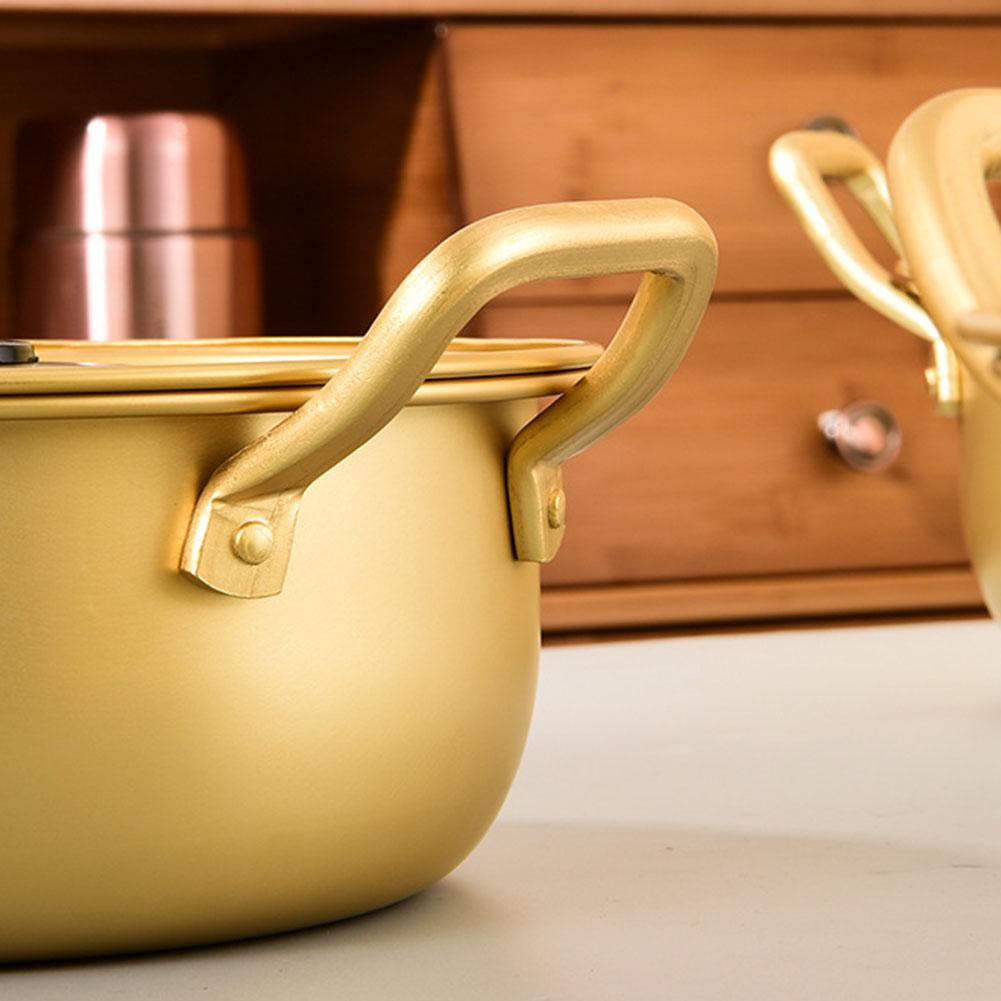 Korean Ramen Noodles Pot Aluminum Korean Drama Soup With Soup Heating Noodles Pot Noodle Milk Pot Cooking Fast Lid Pot Inst