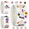 500pcs 1inch Halloween Stickers Roller for Gifts Cups Waterproof Kids Halloween Pumpkin Stickers for Halloween Decor 2.5CM