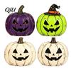 Desktop Holiday Party Ornament 3/4Pcs Vintage Wooden Pumpkin Decor, Rustic Fall Tabletop Centerpiece, Farmhouse Sturdy Thanksgiving Centerpieces