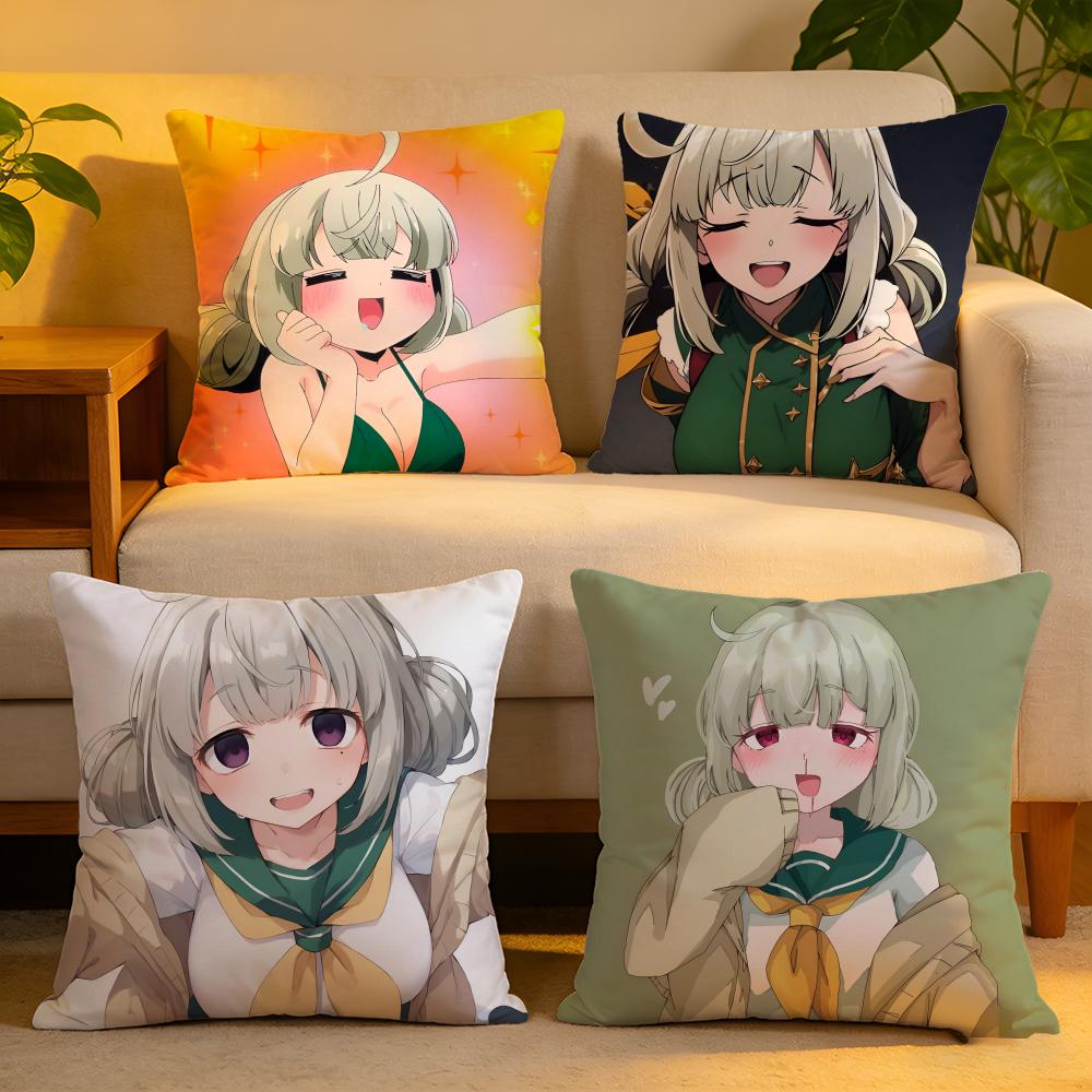 Cushion Cover Linen SkinFriendly Soft Decorative Case for Sofa Home Decor Sexy Anime AAraga Kiwi Pillow Cover
