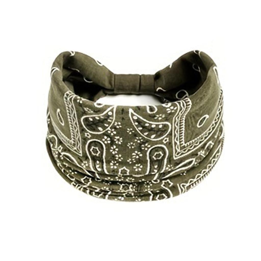 New Vintage Knot Elastic Headbands Turban Headwrap Wide For Women Girls Flower Print Cotton Soft Boho Bandana Hair Accessories