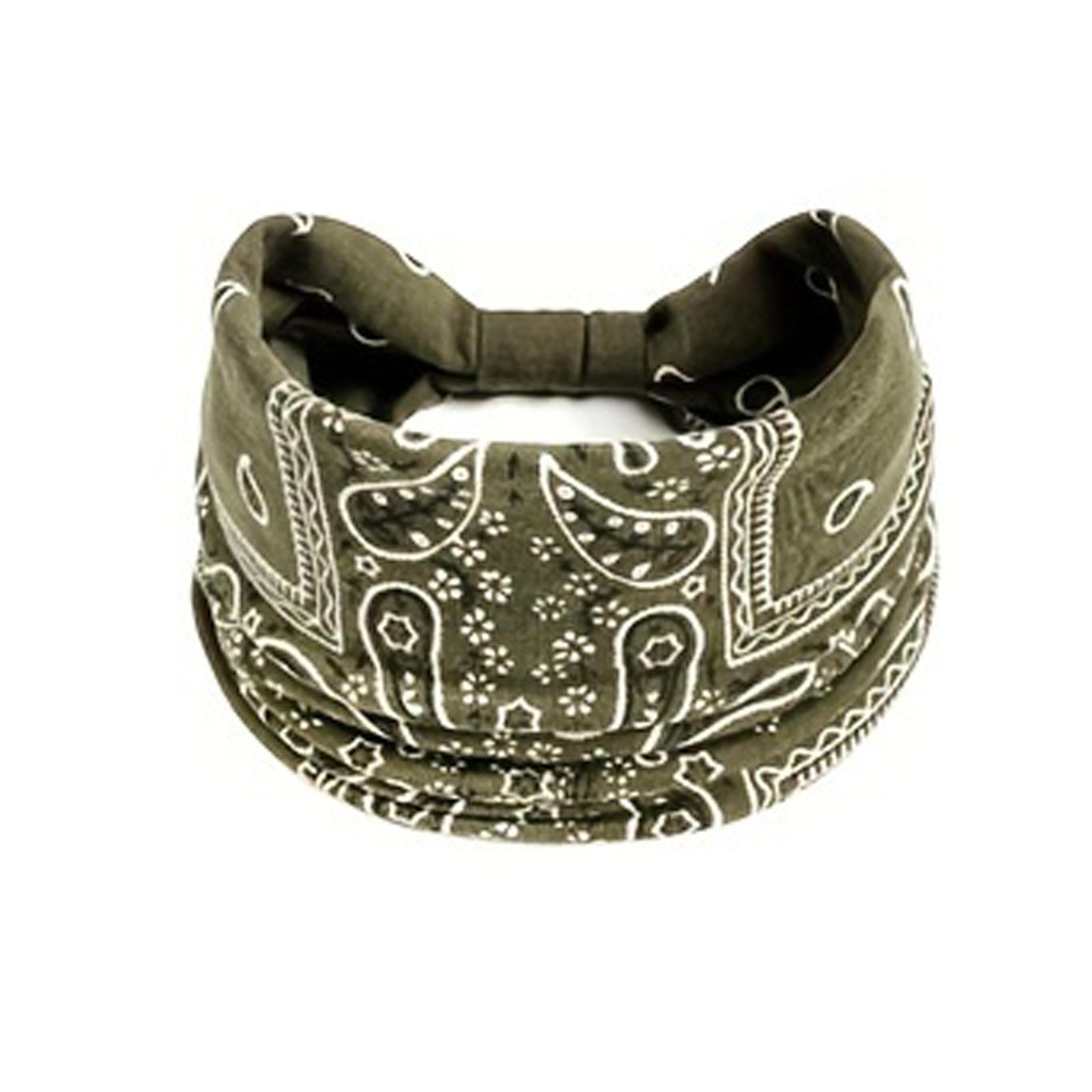 

Новые винтажные эластичные повязки на голову с узлом, тюрбан, широкая повязка на голову для женщин и девочек, хлопковая мягкая бандана с цветочным принтом, аксессуары для волос в стиле бохо 1pc