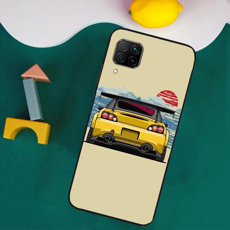 Japan JDM Car Case For Huawei P30 Pro P20 P40 Lite Nova 8i 3i 7i 11i 9 10 SE 5T Y60 Y61 Y70 Y90 Y91 Cover