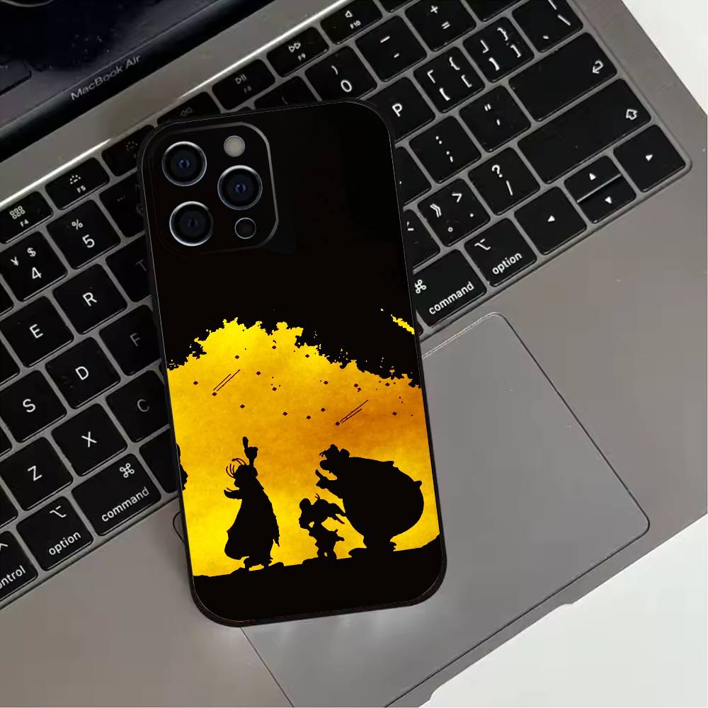 A-Asterix C-Cartoon O-Obelix  Phone Case For iPhone 17,16,15,14,13,12,11 Plus,Pro Max,XS,Soft Silicone Black Cover