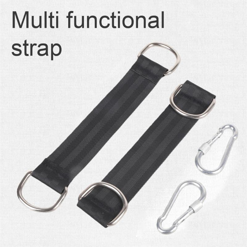 Schwerlast-Schwinggurt mit Karabiner Bruchfestigkeit Nylon Hängematten Gürtel für den Außenbereich