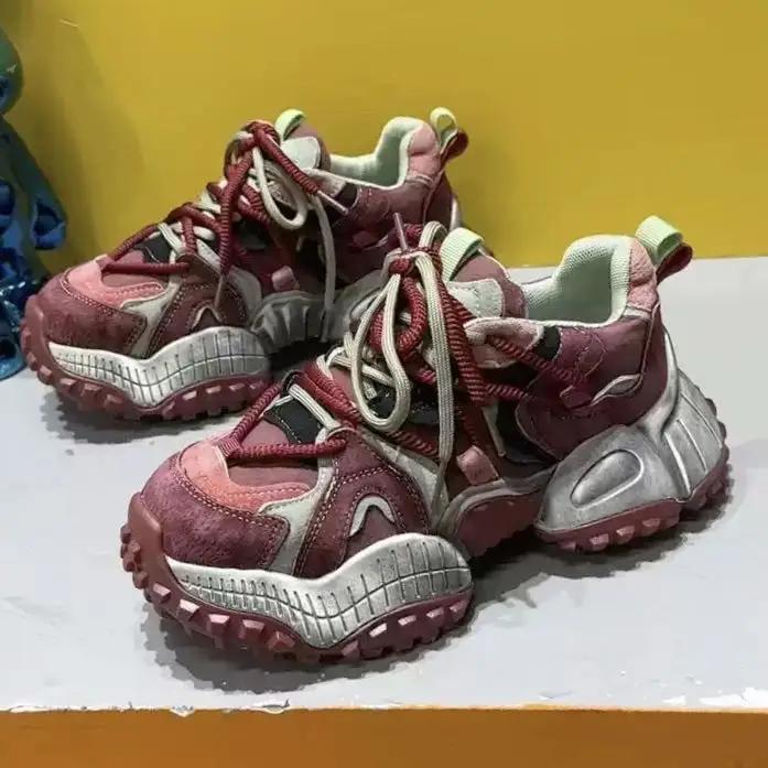 Módní robustní tenisky pánské designové horolezecké boty módní ležérní kožené látkové prodyšné s platformou zvyšující výšku sportovní boty