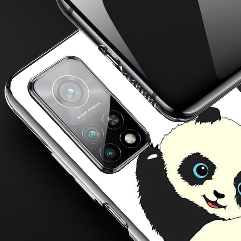 Cartoon Cute Panda Bear Phone Case For Xiaomi Redmi Note 15 14 13 12S 12 11 Pro Plus 14S 11S 11E 10 10S 11T 5G Personalized Cove