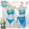Legend Of Zelda Kingdom Tears Link's Cosplay Swimsuit Bikini For Halloween And Games