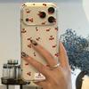 Cute Cherry Transparent TPU Pattern Case for IPhone 17 Pro Max 17 Air 11 15 12 14 13 16 Pro Max Plus 16e Silicone Cover Couqe