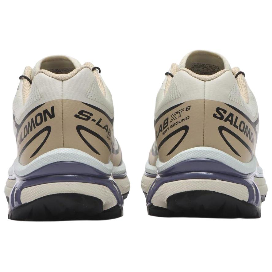 SALOMON XT 6 Trail Running Shoes Unisex Beige White Purple L49205900
