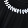 Plus Size Slimming Mid-Length Loose Dress for Women - Round Neck, Sizes 200/300/350 Jin, Style 7117