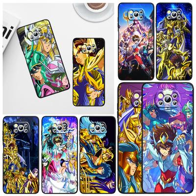 Saint Seiya SoG Phone Case For Xiaomi Mi Poco X5 X4 X3 NFC F4 F3 GT M5 S M4 M3 M2 C50 Pro C3 5G Black Cover