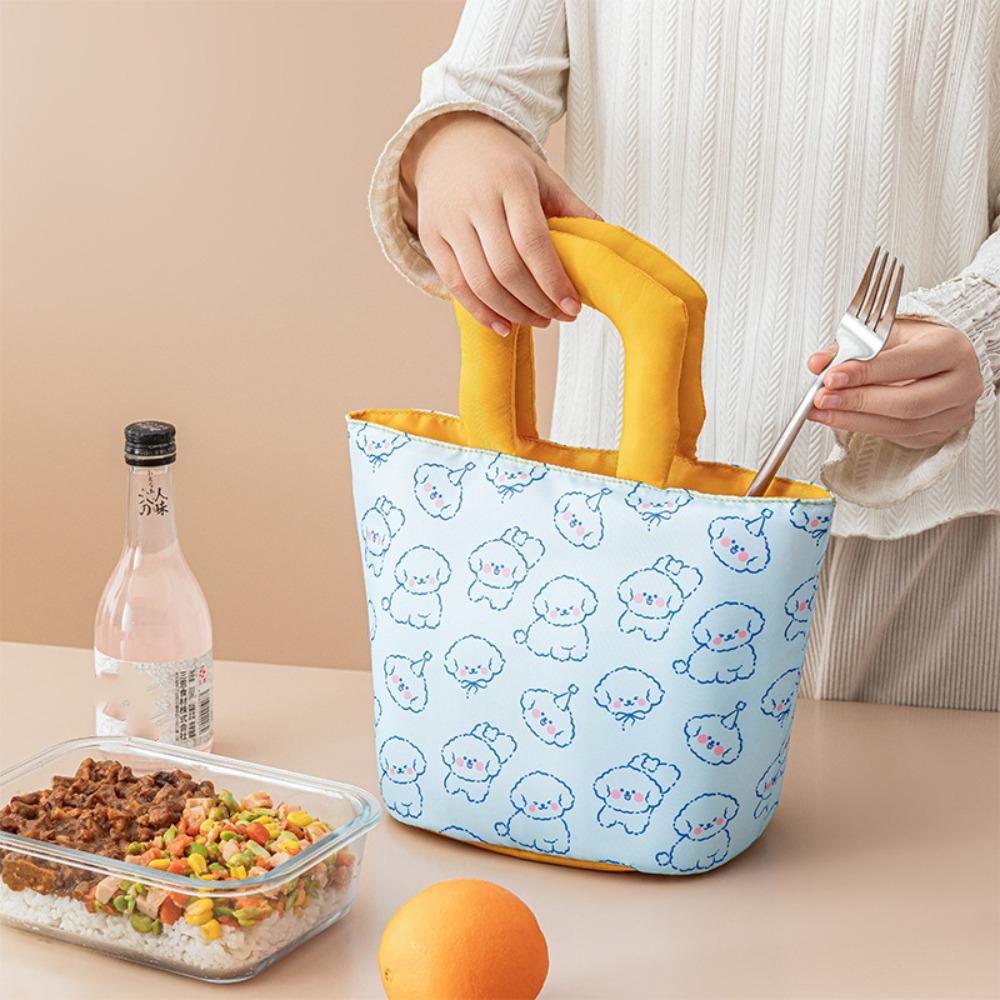 Portable Travel Food Bag Retain Freshness Picnic Bag Durable Cartoon Lunch Bag  School