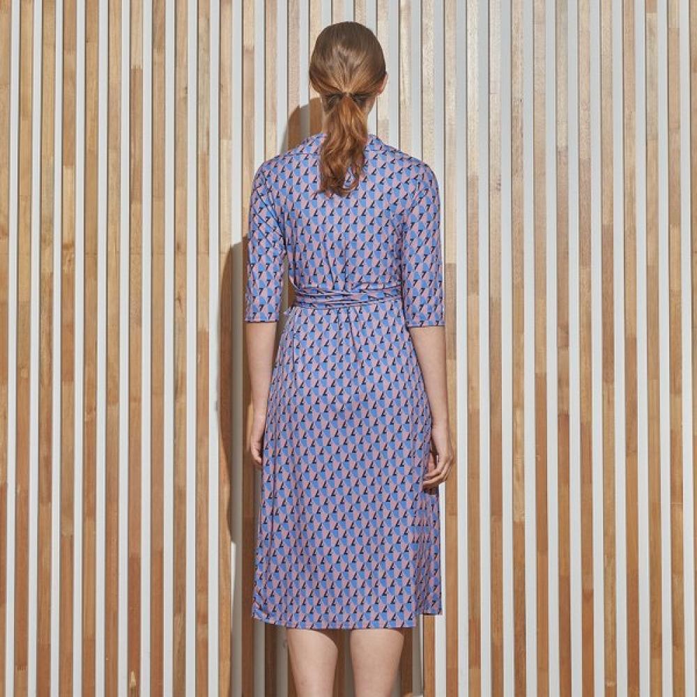 Lipbbam Creora Deloshi Cara 3 4 Sleeve Long Wrap Dress Ldm11dk01