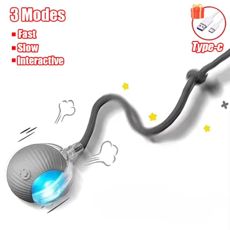 

Intelligent Interactive Pet Ball for Cats & Dogs - Obstacle Avoidance Durable Easy to Clean Toy