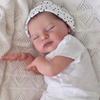 BZDOLL 19inch 48cm Like Real Soft Vinyl Asleep Reborn Baby Newborn Doll Girl Toy with 3d-paint Skin and Cloth Body Lovely Kids Birthday Gift