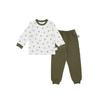 Autumn and Winter Pure Cotton Thermal Clothes Two-Piece Homewear Suit