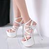 Strap Women's Sandals High Heels Shoes Sexy Platform Flip Flops Ladies Fashion Summer Stripper Fetish Party Shoes Large Size 48