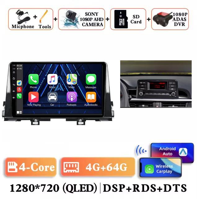 Android 14 Carplay Auto 2K Screen Car Radio Multimedia Video Player For Kia Morning 3 Picanto 2017 - 2020 2021 Autoradio Stereo