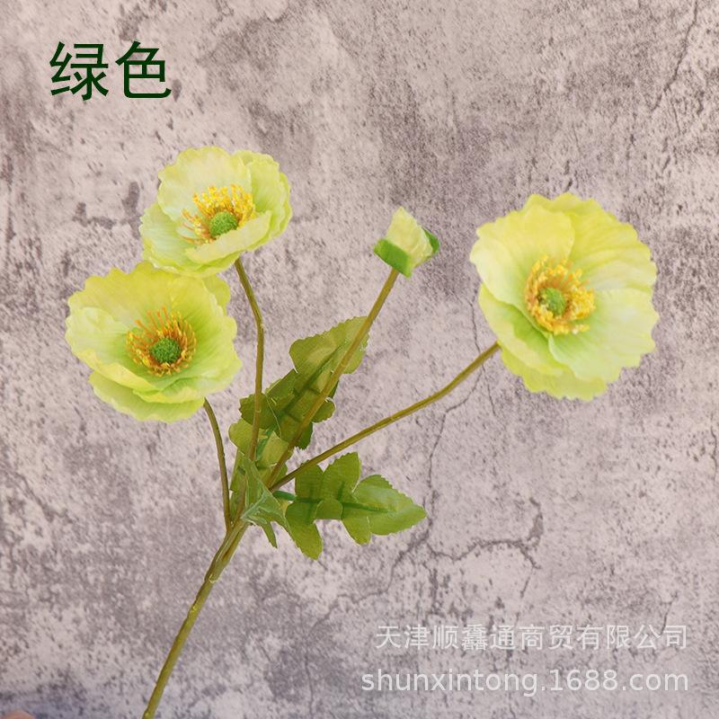 Artificial Flower Poppy Silk Flower Decoration For Floral Arrangements