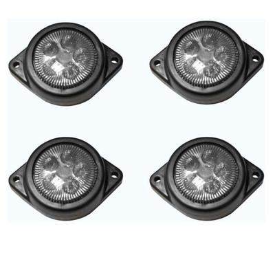 LED Umriss Seitenmarkierungsleuchten 24V Wasserdicht Begrenzungsleuchte Klar für LKW Anhänger Bus Nutzfahrzeuge (Packung mit 4)