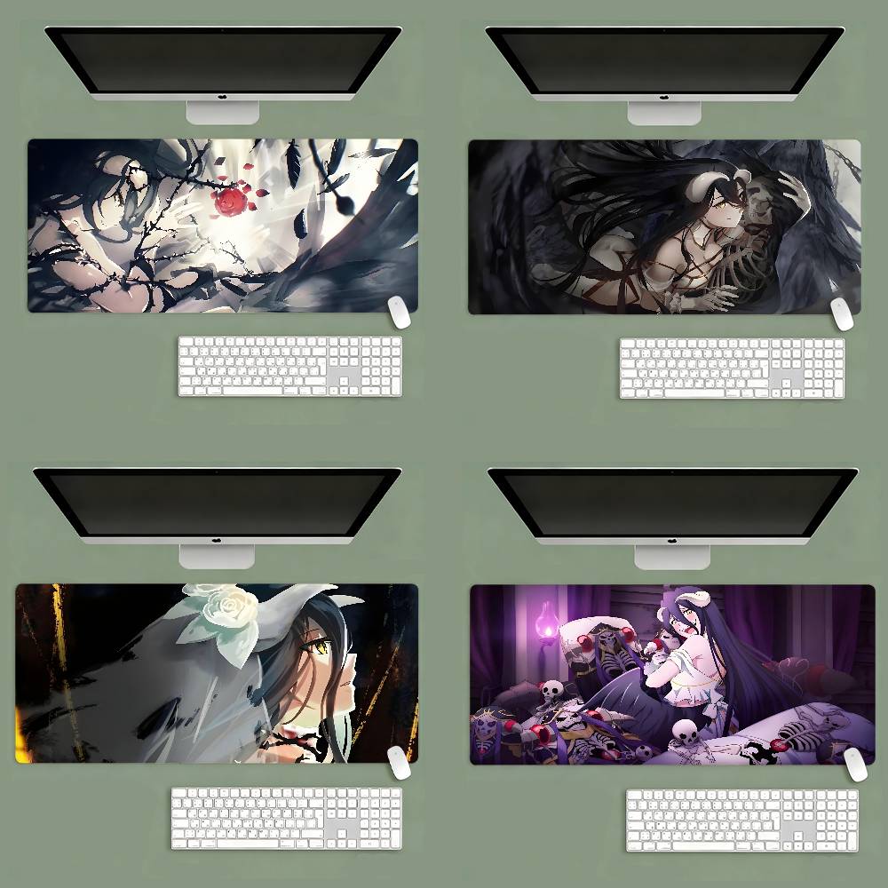 AnIME O-OVerlord A-Albedo Mouse Pad Computer Mat Deskpad Laptop Keyboard Mat Office Large Landscape Mousepad