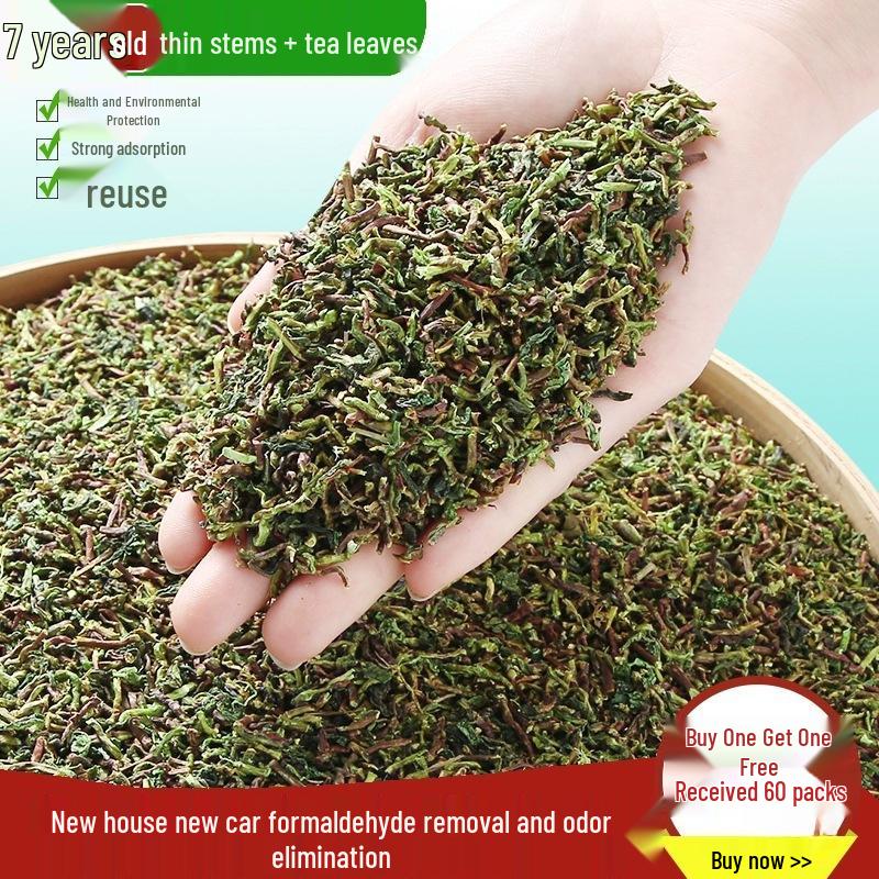 Formaldehyde & Odor Absorbing Tieguanyin Tea Stems Purifying Bag for Home & Car
