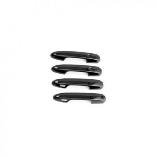 Glossy Black 4X Exterior Door Handle Cover Trim For Toyota Sienna 2021 2022 2023