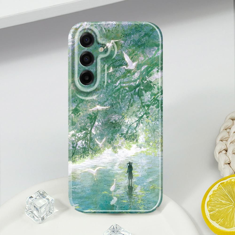 Solitary Traveler Phone Case For Samsung Galaxy A57 A37 A17 A56 A36 A26 A16 A06 A55 A35 A25 A15 A05 4G 5G Film Hard Cover