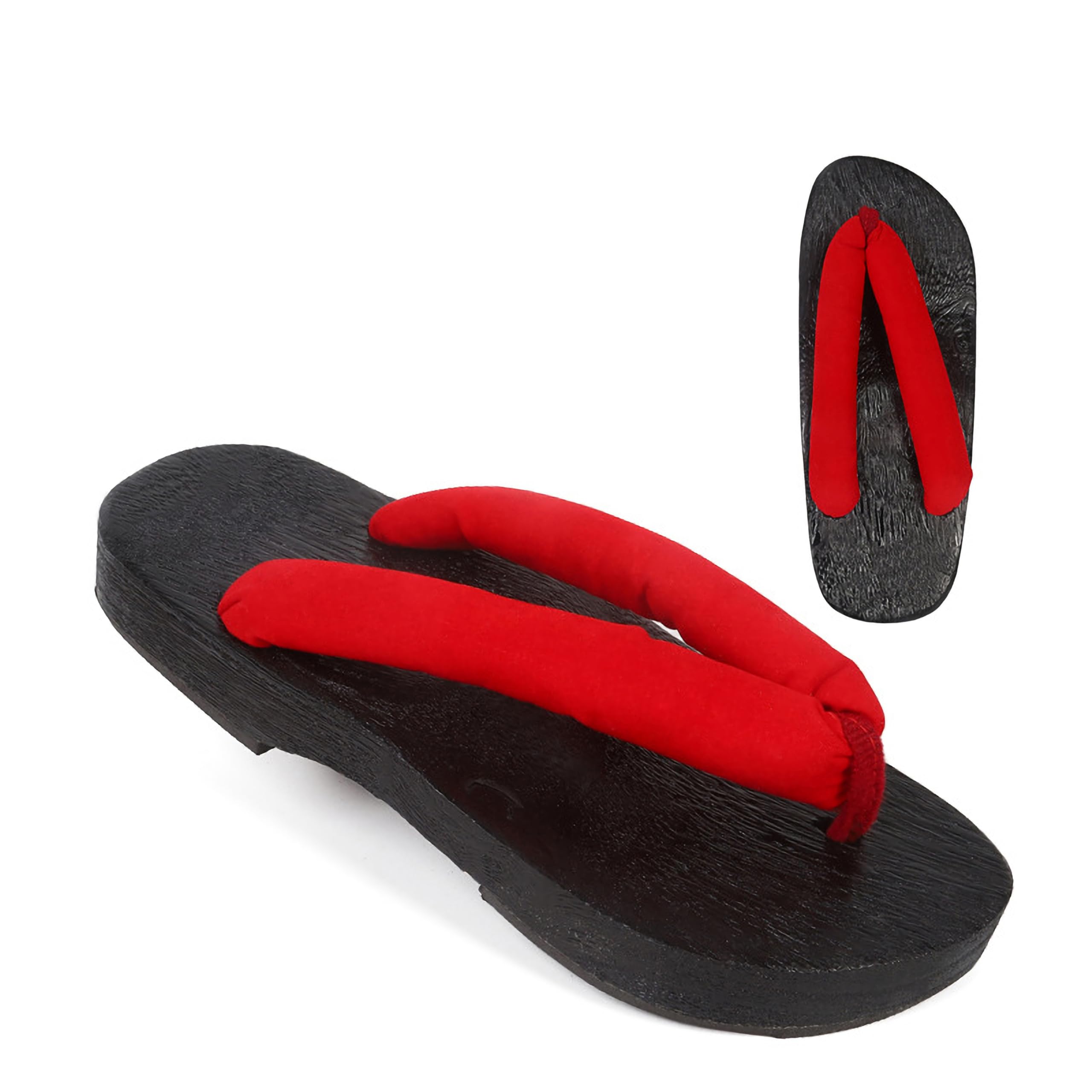 

[Rowaica] Women s Geta Sandals - Cosplay Accessories, Yukata, Traditional Japanese Clothing, Thick Sole, Comfortable, Thong Sandals, Festival Sandals,