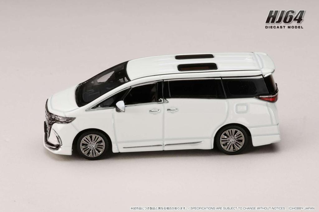 HobbyJAPAN HJ64 Toyota Alphard Z Genuine Option Platinum White Pearl Mica Finished Model HJ642078CW 1/64 (H40W) /