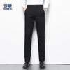 ROMON Men's Wool Blend Straight-Leg Casual Dress Pants
