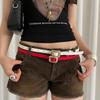 Thin Y2k Waist Belt Designer Dress Jeans Belt Ins Style Women's Belt  Spicy Girls