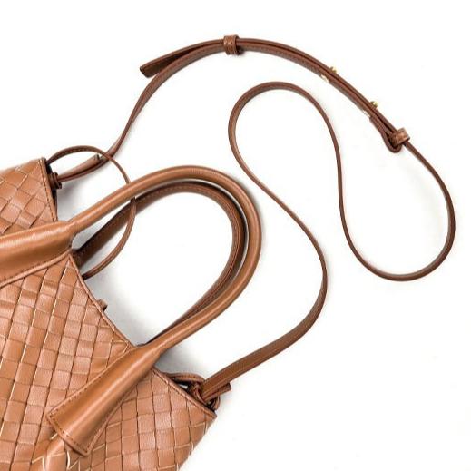 Borsa da Donna Grande in Vera Pelle Borsa Tote Borsa a Mano Lavorata a Maglia alla Moda Borsa in Pelle di Vacchetta Borsa da Donna Borsa a Tracolla Nuova 2025