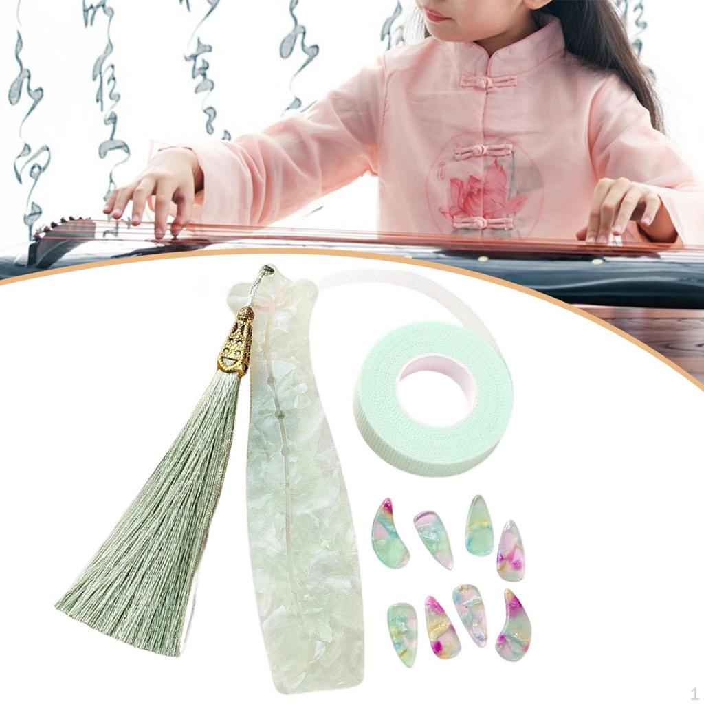 Children Guzheng Finger Picks Set Fingertip Covers Comfortable String Instrument Accessories