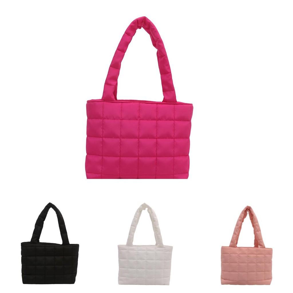 Chic Comfortable Shoulder Tote Bag With Spacious Interior And Unique Plaid Pattern For Daily Use