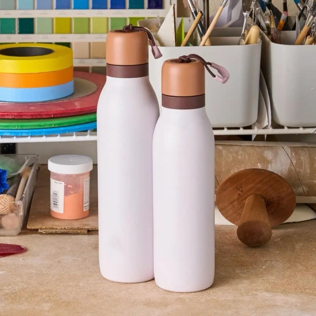 Simple and High-value Stainless Steel Thermos Cup Macaron Color Large-capacity Sports Kettle Outdoor Portable Cup